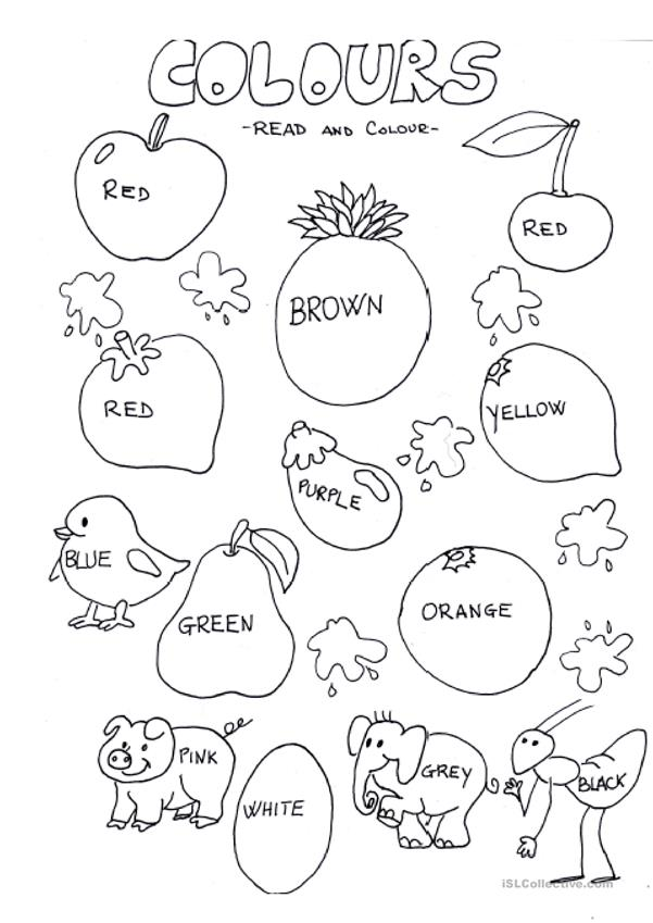 40 English worksheets for kindergarten