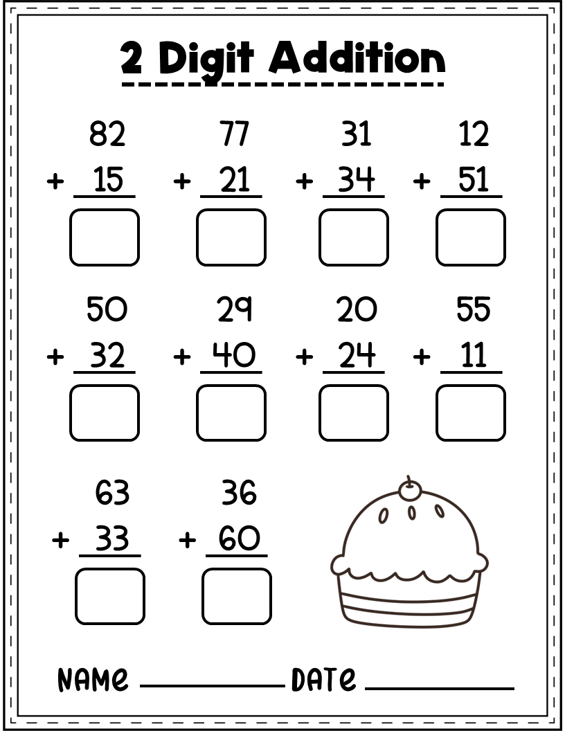 43 Grade 2 math worksheets