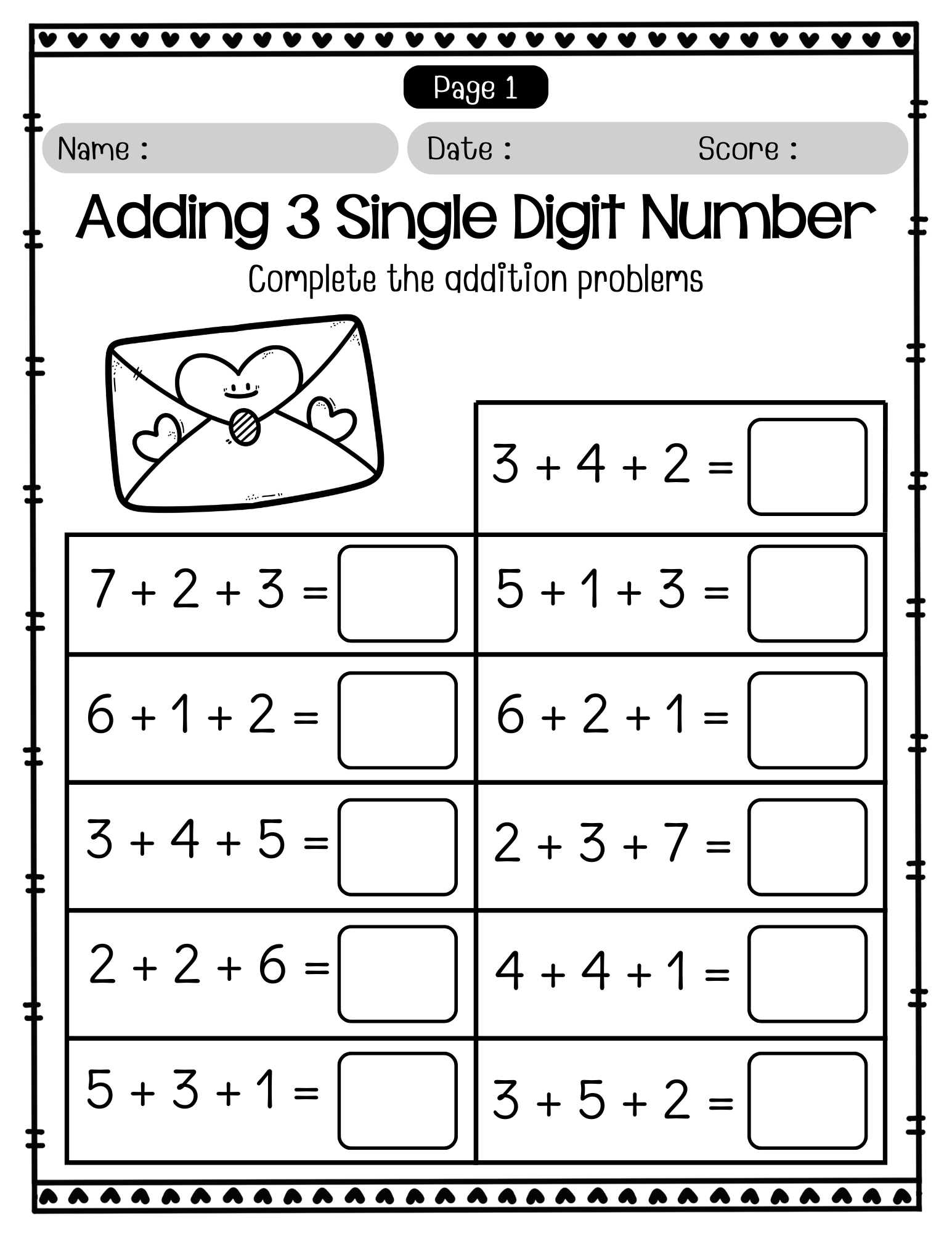 43 Grade 2 math worksheets