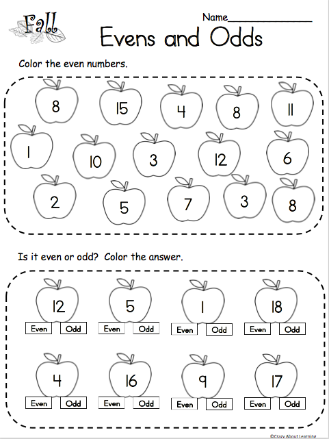 49 Odd and even numbers worksheets