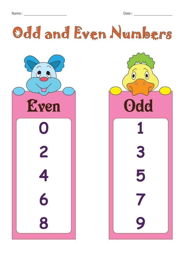 49 Odd and even numbers worksheets