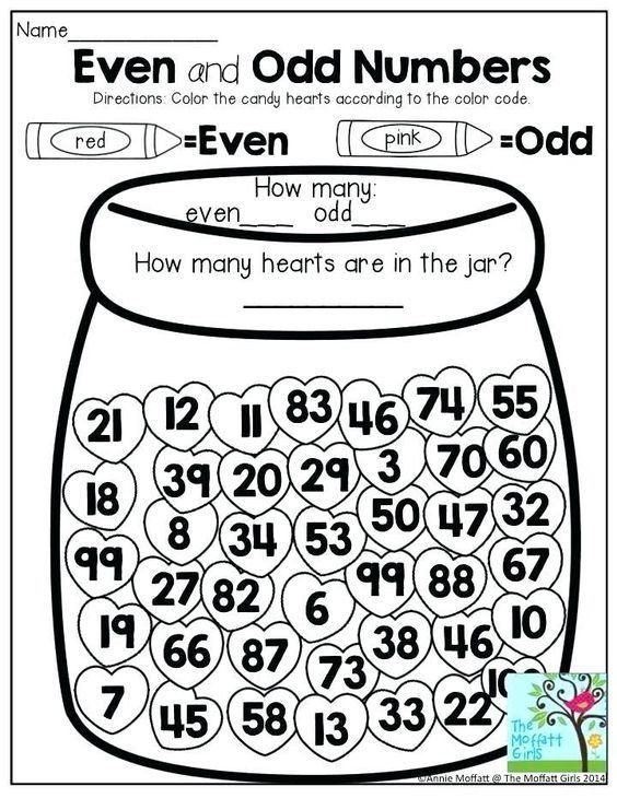 49 Odd and even numbers worksheets