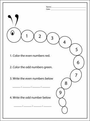 49 Odd and even numbers worksheets