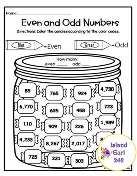 49 Odd and even numbers worksheets