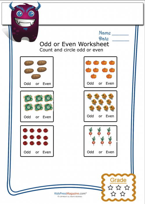 49 Odd and even numbers worksheets