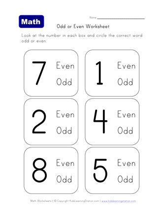 49 Odd and even numbers worksheets