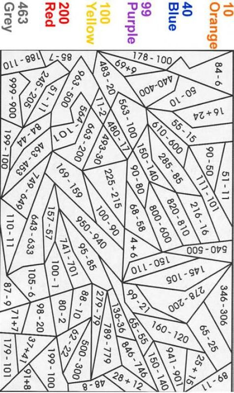 Advanced Color By Number – 20 Free PDF Printables | Printablee