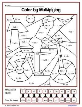Color By Number 3rd Grade Math Facts | Color by Multiplication and Division