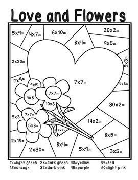 Color By Number Multiplication – Best Coloring Pages For Kids