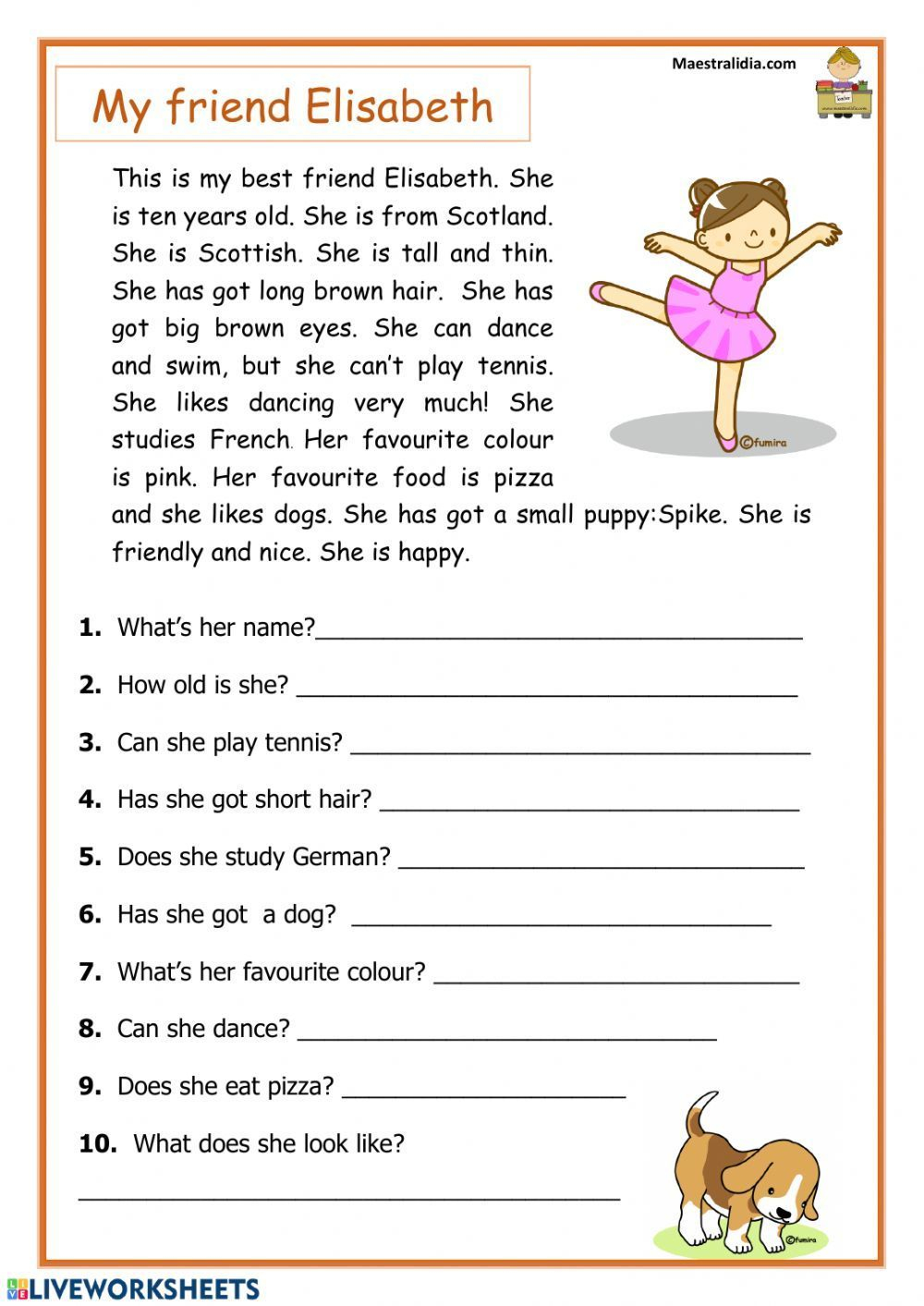 Describing People Interactive And Downloadable Worksheet. You Can A8