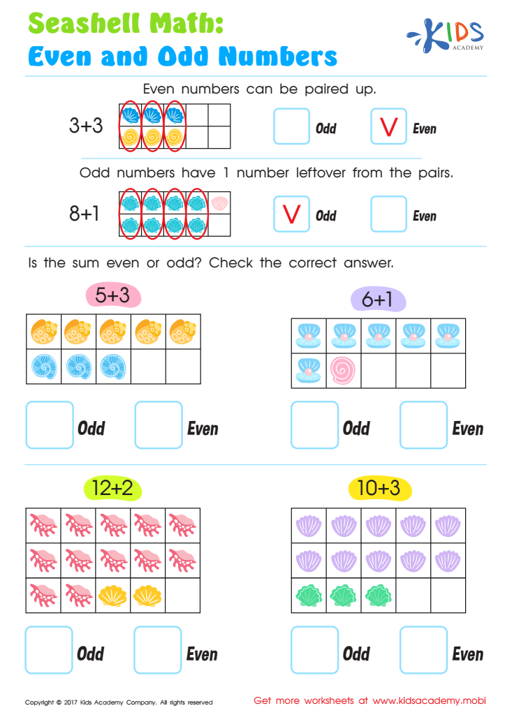 Even and Odd Numbers Worksheet: Free Printable for Kids