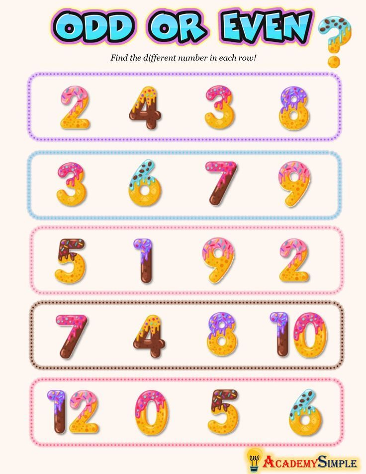 Math Odd Numbers Even Numbers Worksheet