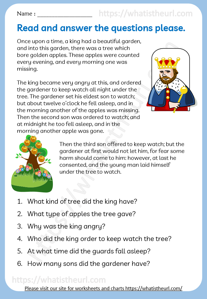 The Apple Tree – Reading Comprehension