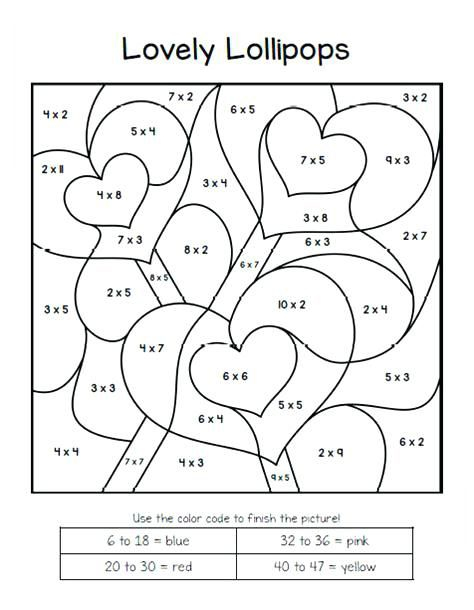 Valentines Color by Number – Best Coloring Pages For Kids