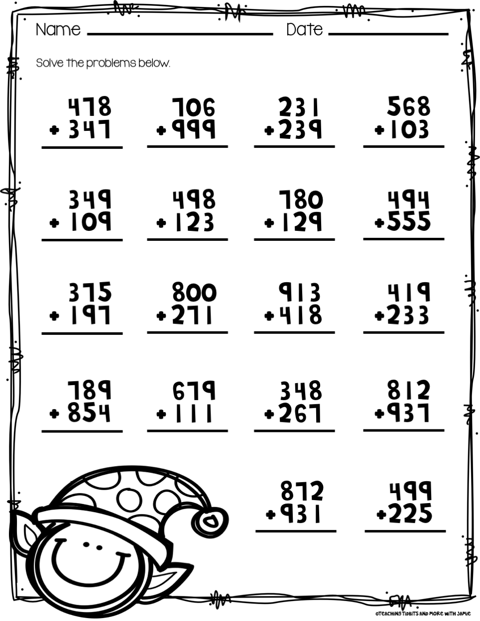 25 3rd grade math worksheets