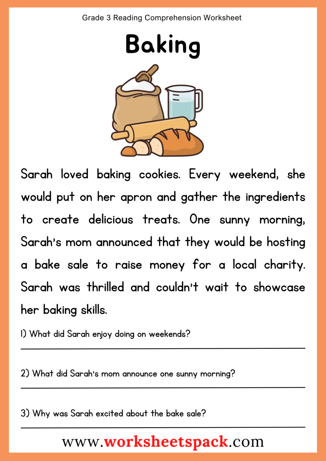 25 Reading Comprehension Worksheets