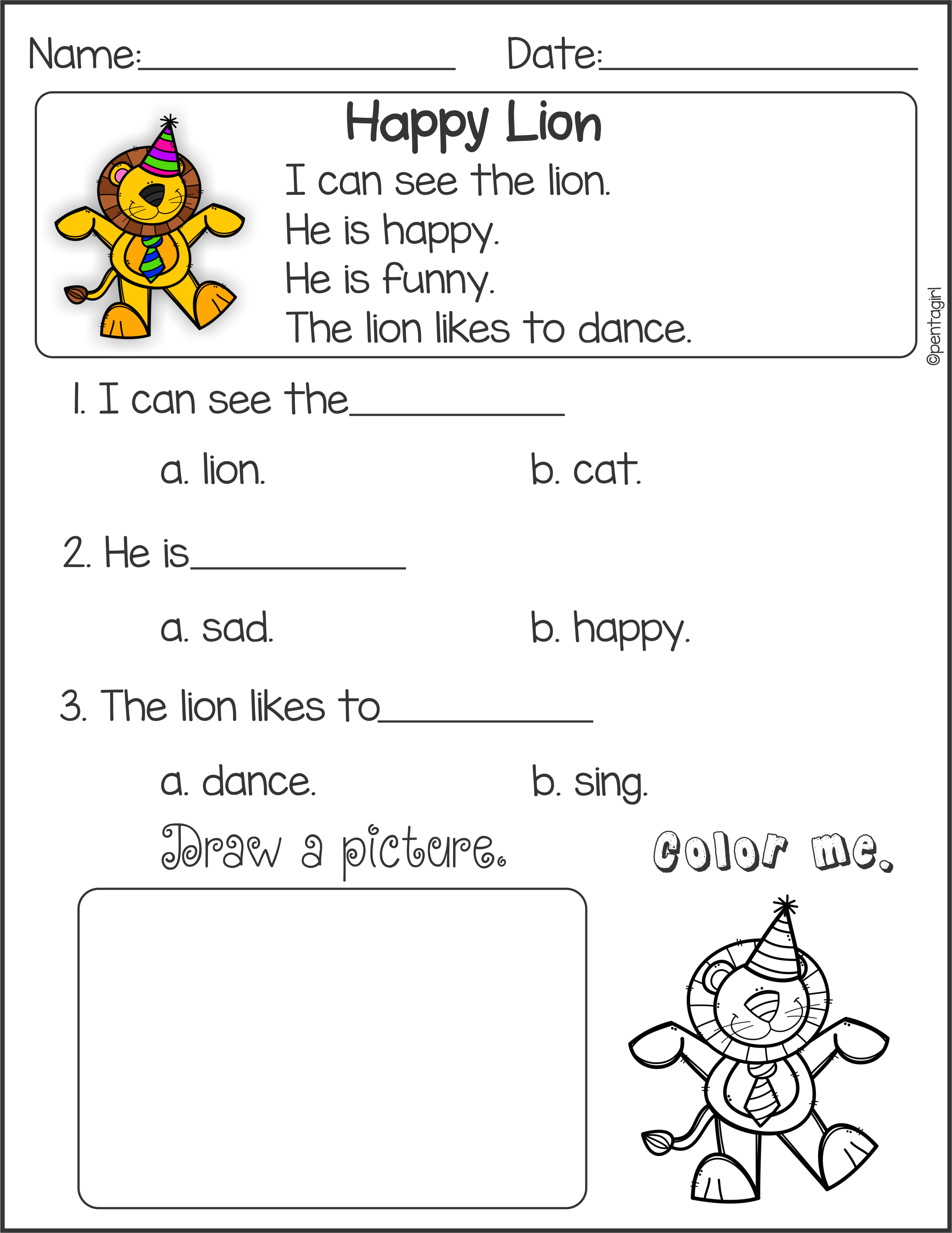 25 Reading Comprehension Worksheets