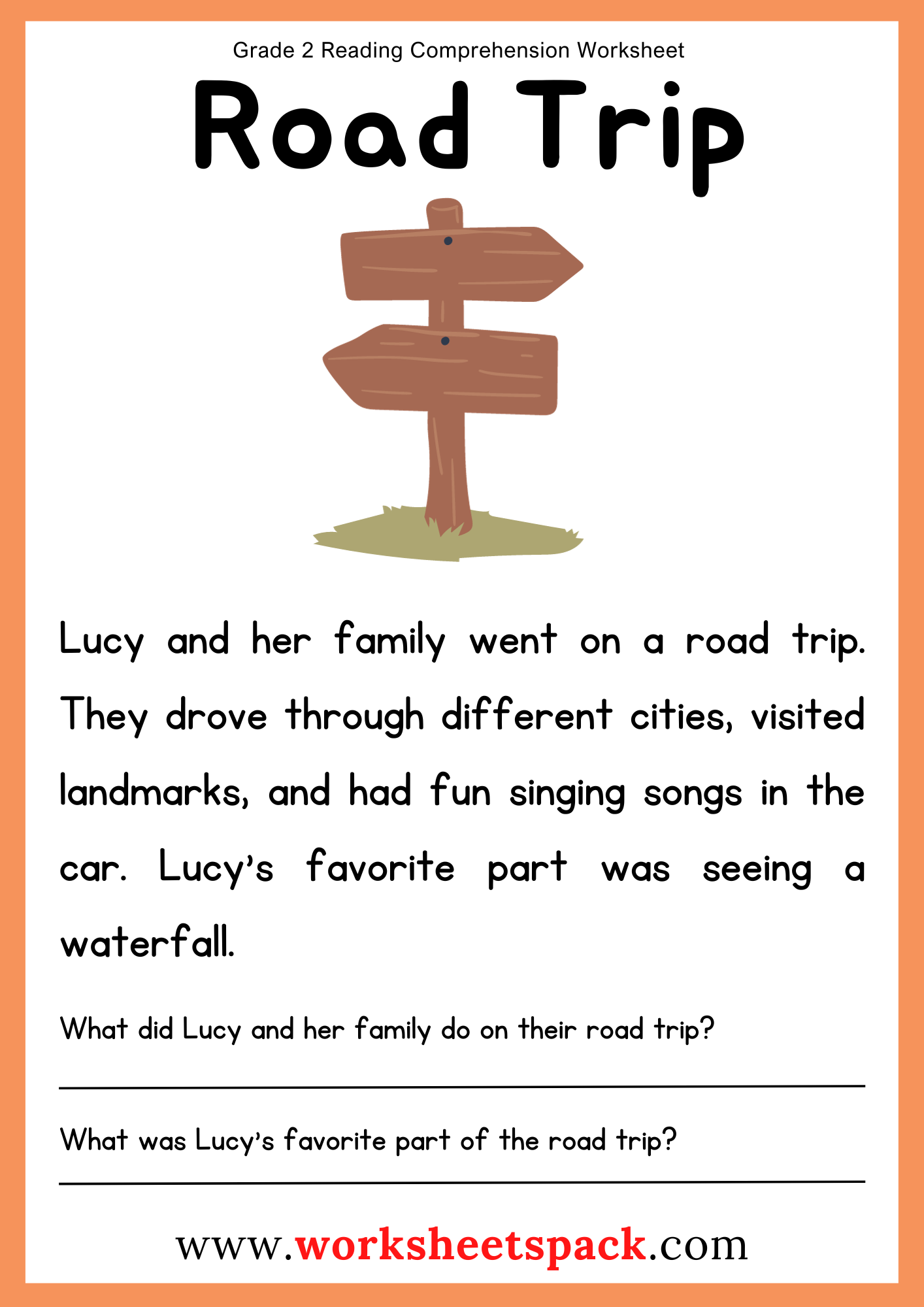25 Reading Comprehension Worksheets