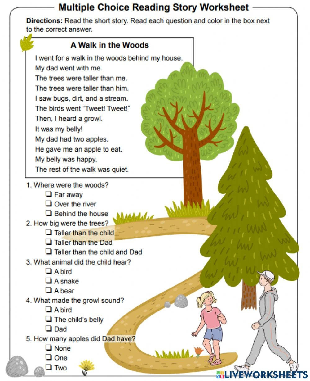 25 Reading Comprehension Worksheets
