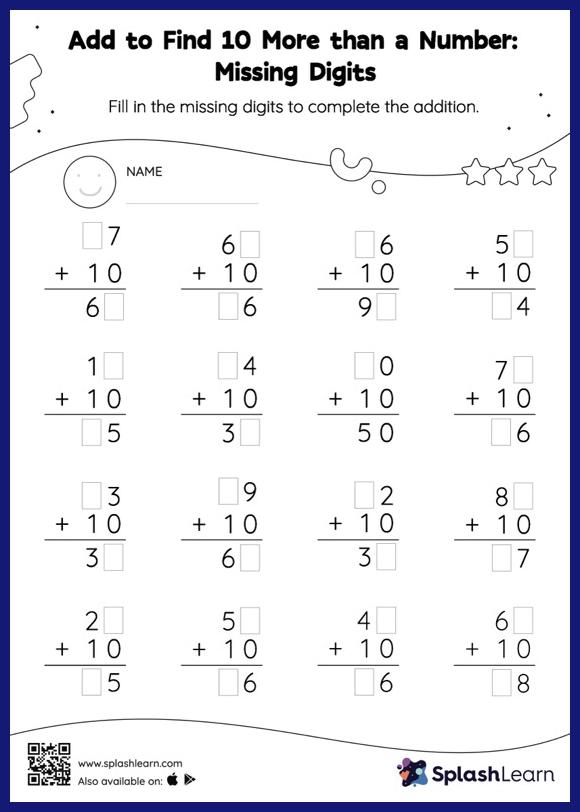2digit Addition without Regrouping Worksheets for Kids Online